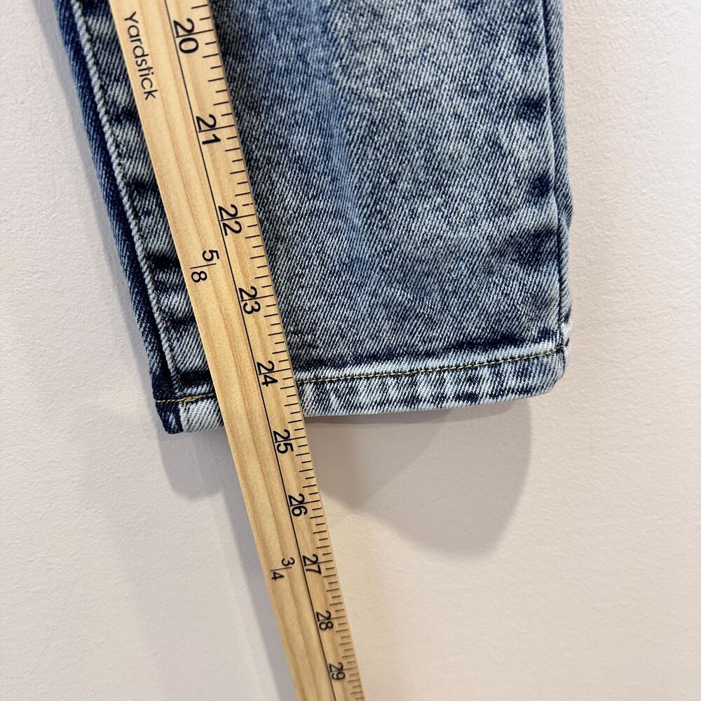 Tinseltown Paper Bag Waist Pull On Jeans Acid Wash Blue Denim‎ Size 9 or 26” - Picture 7 of 9